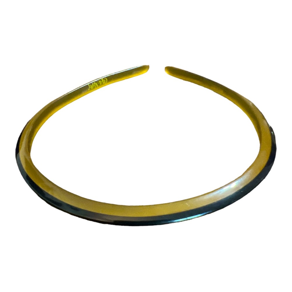 COLETTE MALOUF Gold & Black Thin, Angular Headband, Made in France